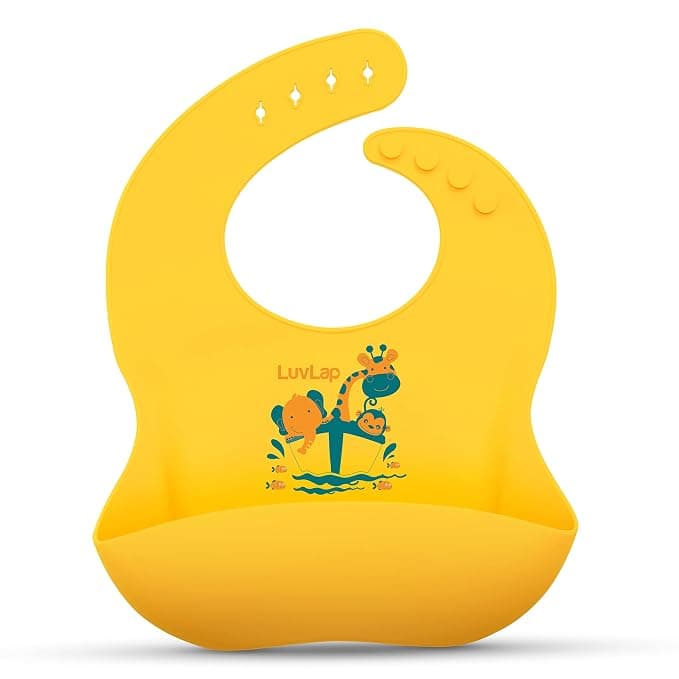 LuvLap Silicone Baby Bib
