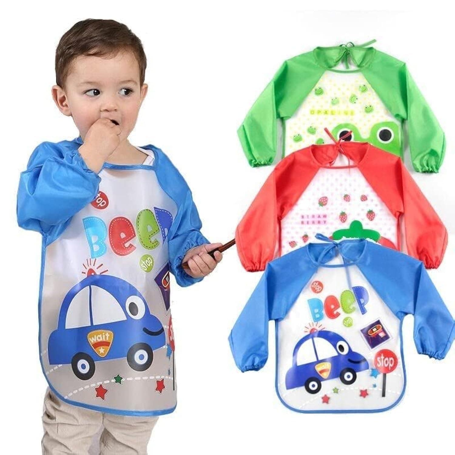 BabyGo Long Sleeve Waterproof Bib